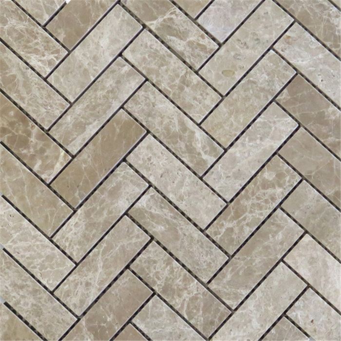 Marble Online Emperador Light Marble 13" x 12" Mosaic Wall & Floor Tile Wayfair Canada